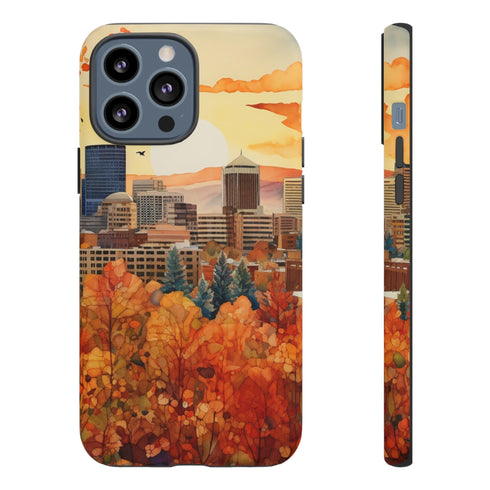 An Urban Autumn Overlook - Impact Resistant Phone Case iPhone 13 Pro Max Matte